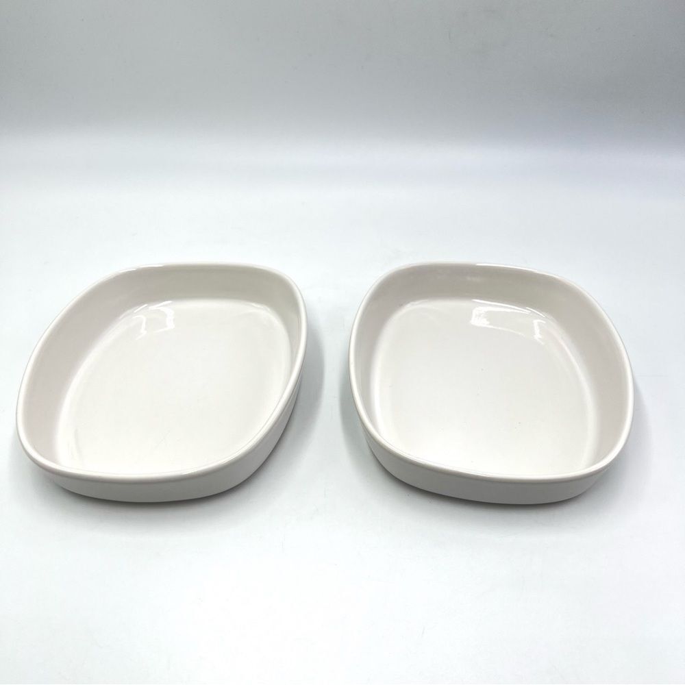 Set 2 Pfaltzgraff American Airlines 430 AA‎ 73D1095 White 1st Class Serve Dishes